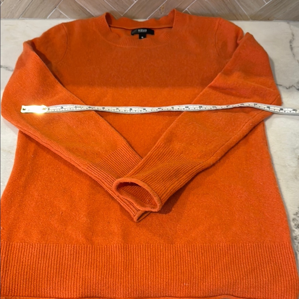 Aqua Orange Crewneck Sweater